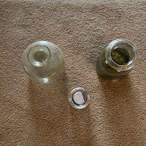 Glass Bottles with Wide Neck